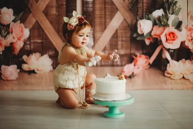 Milestone and cake smash photography by Lisa Roby